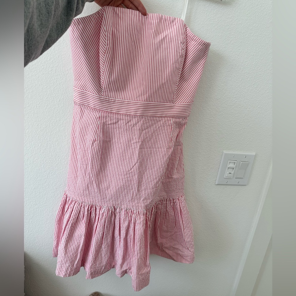 Vineyard Vines Kentucky Derby Pink and White Striped Dress Size 4